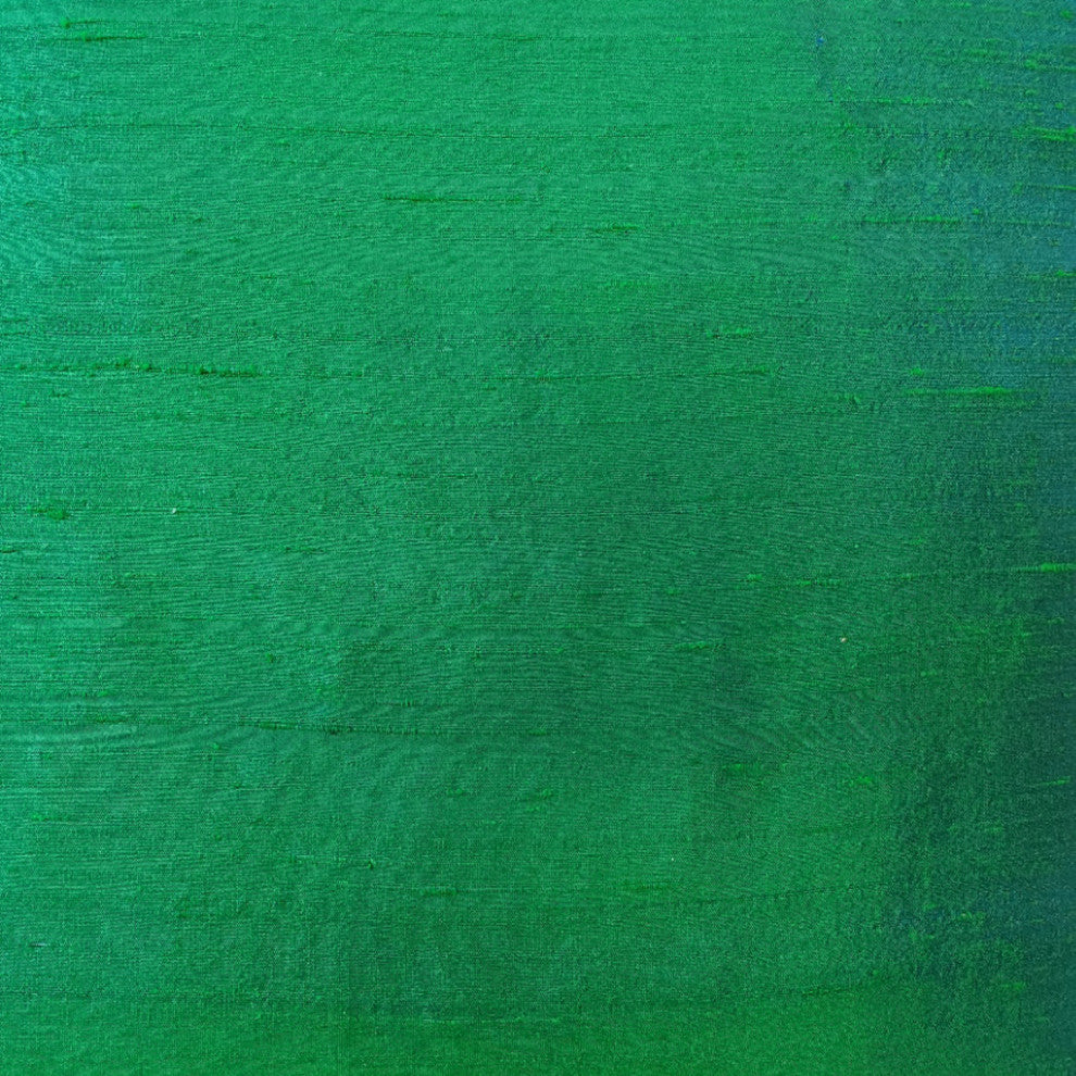 Pillow Decor Sankara Emerald Green Silk Throw Pillow 18x18, with Polyfill Insert