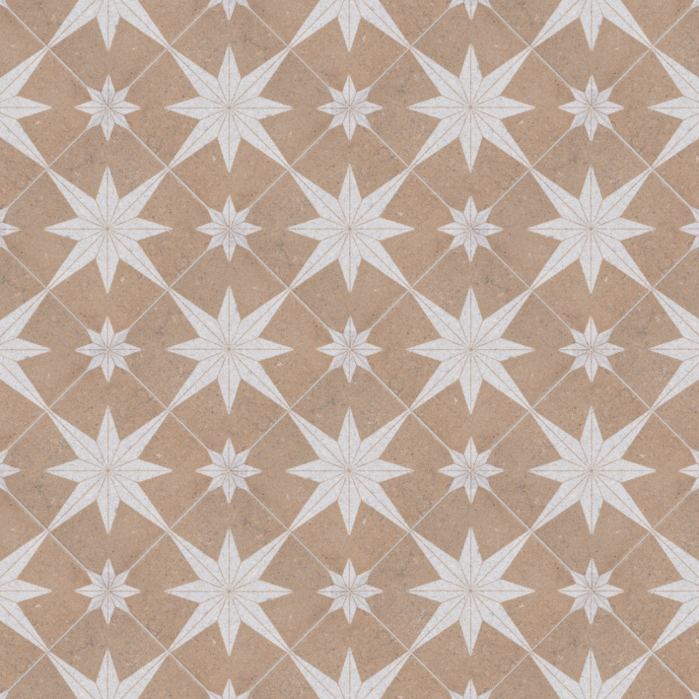 SomerTile Compass Star 8 in. x 8 in. Porcelain Floor and Wall Tile