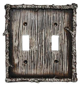 Birch Twig Double Switch Plate