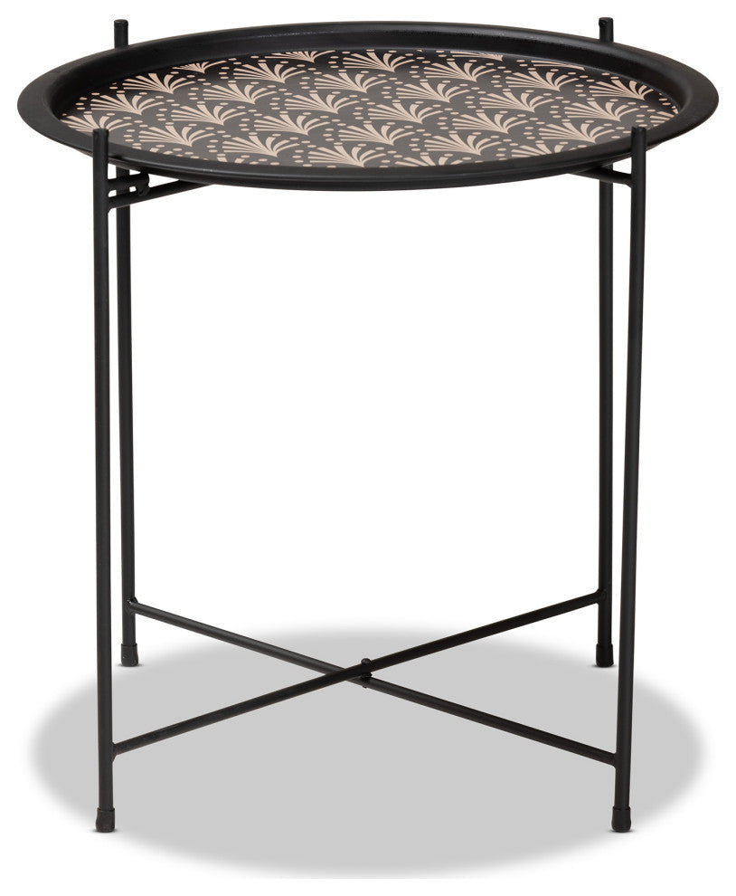 Ivana Modern And Contemporary Black Finished Metal Plant Stand
