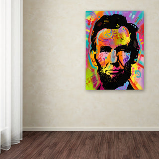 Dean Russo 'Abraham Lincoln IV' Canvas Art, 35x47