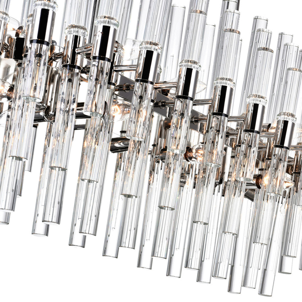 Miroir 16 Light Pool Table Light With Polished Nickel Finish