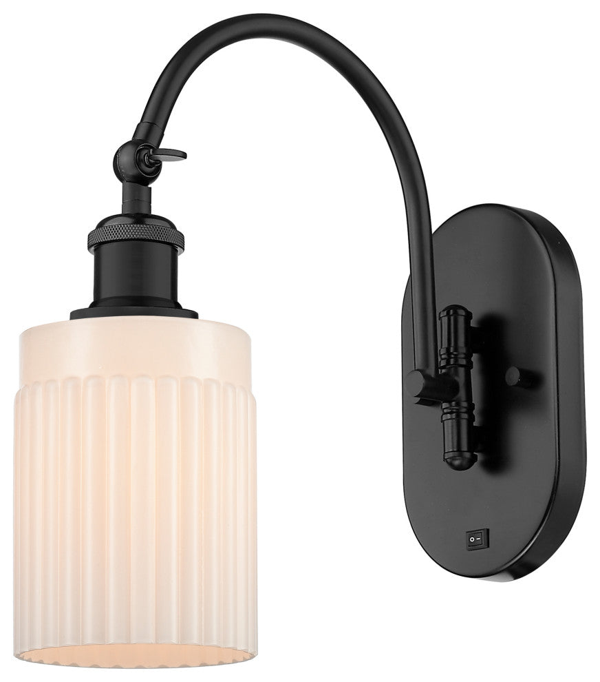 Innovations 518-1W-BK-G341-LED 1-Light Sconce, Matte Black