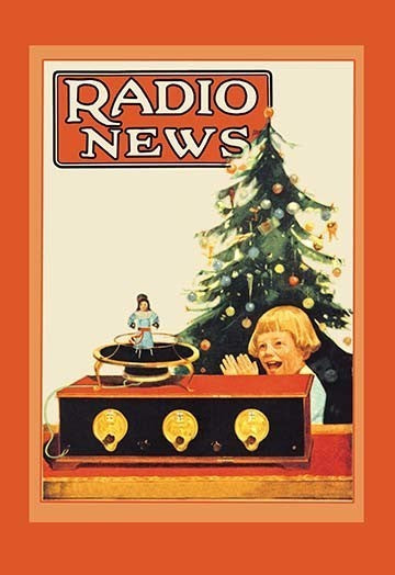 Radio News: Christmas - Fine Art Giclee Print 24" x 36"
