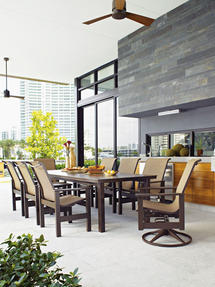 Leeward Sling Outdoor Armchair, Augustine Pewter/Graphite