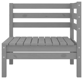 Vidaxl Patio Corner Sofas 2-Piece Gray Solid Pinewood
