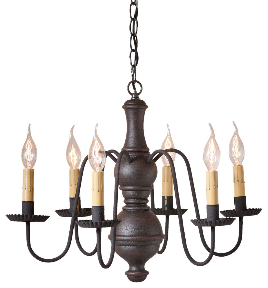 Medium Chesterfield Chandelier in Americana Black