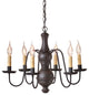 Medium Chesterfield Chandelier in Americana Black