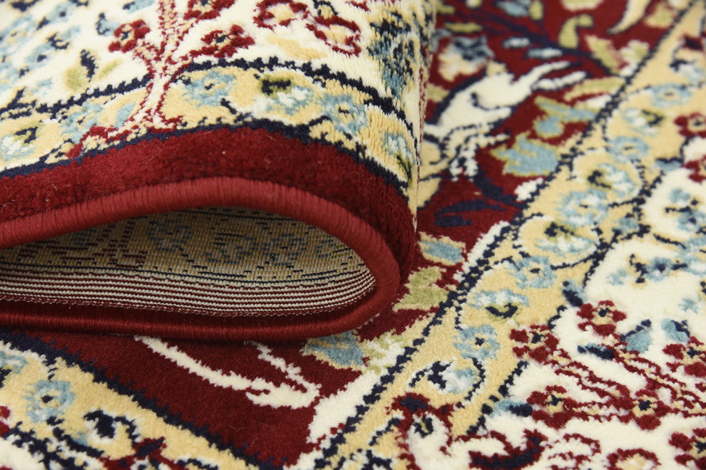 Unique Loom Burgundy Bristol Narenj 3' 0 x 5' 0 Area Rug