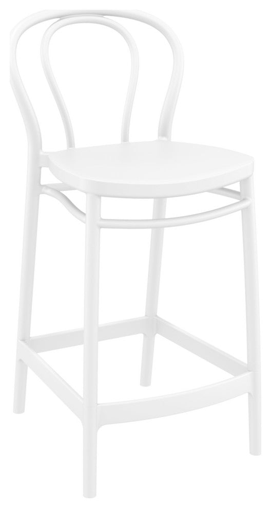 Victor Counter Stool White, Set of 2