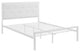Lottie Queen Vinyl Bed, White White