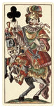 "Knight of Clubs (Bauern Hochzeit Deck)" Paper Art, 14"x26"
