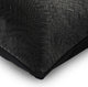 Textured Black Faux Leather & Suede 22"x22" Pillow Cover, Black Diamond