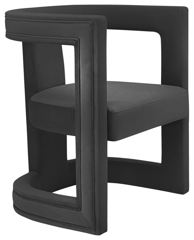 Ada Black Velvet Chair
