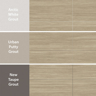 Larchwood Alder Fluted Ceramic Wall Tile
