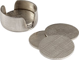 7-Piece Nickel Coaster Set