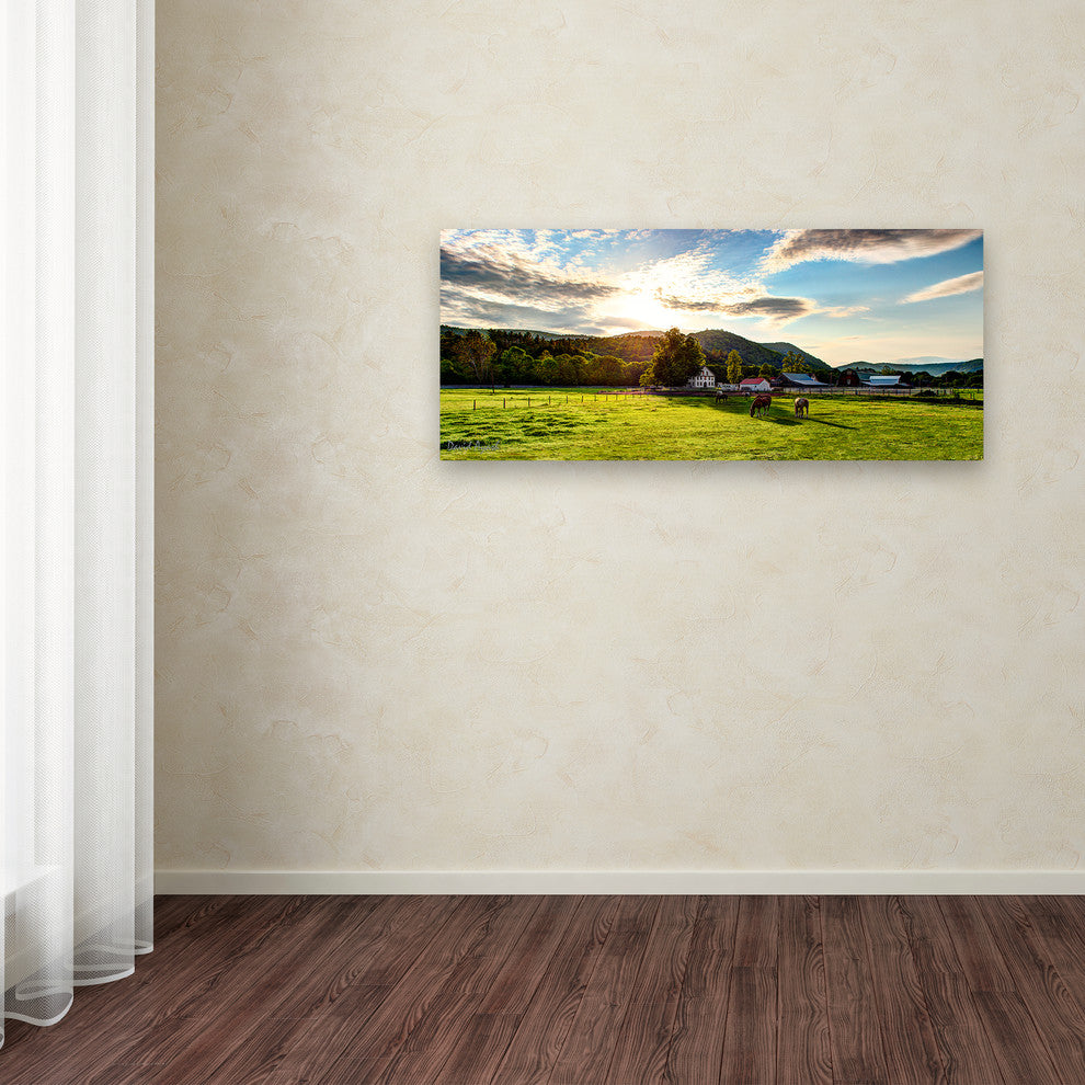 'Serene Sunset - Vermont' Canvas Art by David Ayash