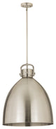 Innovations Lighting 710-1S-SN-M712-18SN-LED Newton Bell 1 Light 18" Pendant