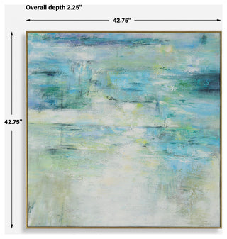 Uttermost Blissful Hand Painted Abstract Art