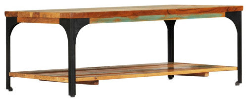 vidaXL Coffee Table End Table with Storage Side Table Solid Reclaimed Wood