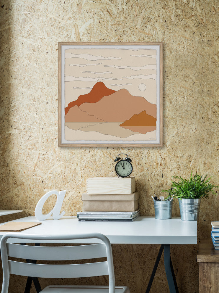 "Mountain Wilderness" Framed Painting Print, 32x32