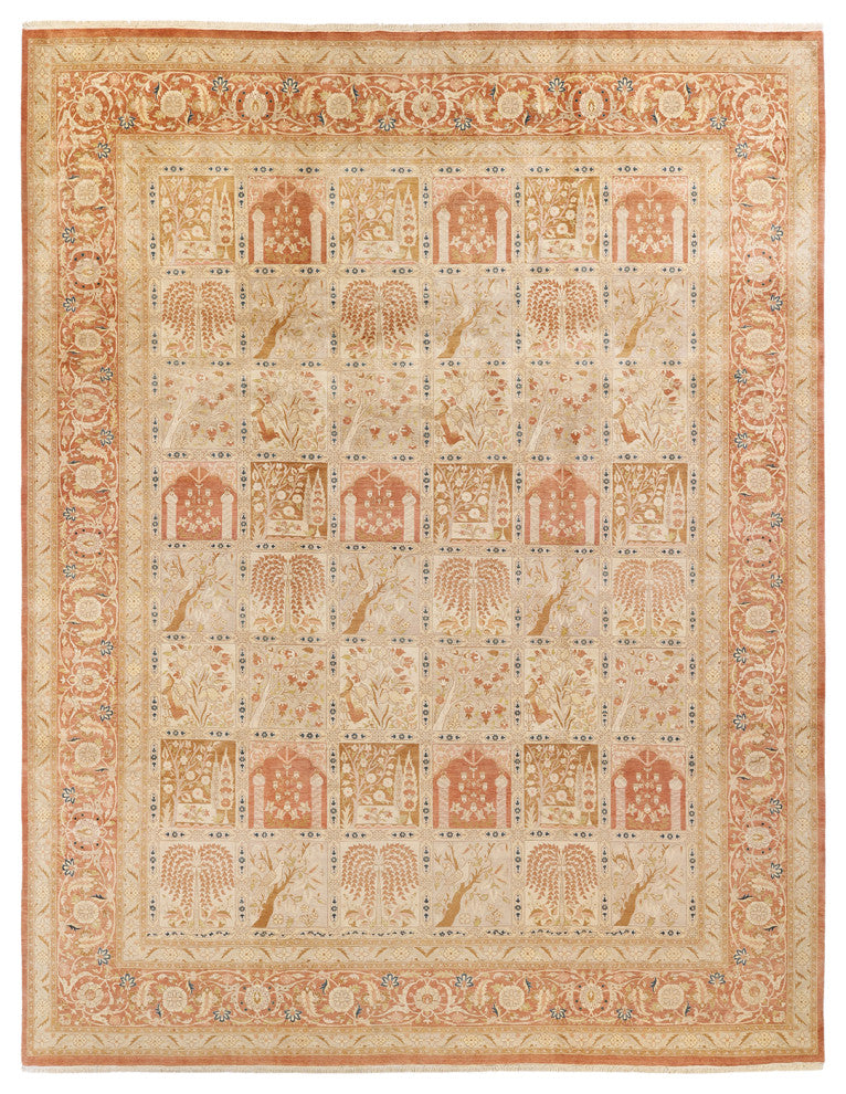 Mogul, One-of-a-Kind Hand-Knotted Area Rug Pink, 10'5"x13'6"