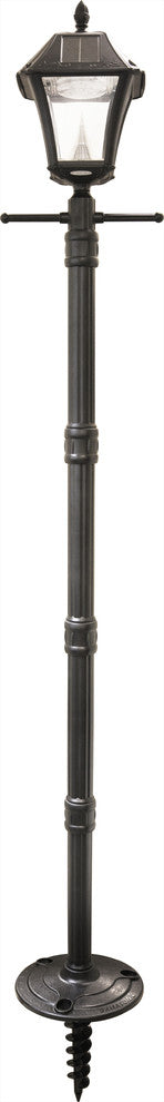 Baytown II Solar Lamp Post With EZ-Anchor Base, Single Lamp