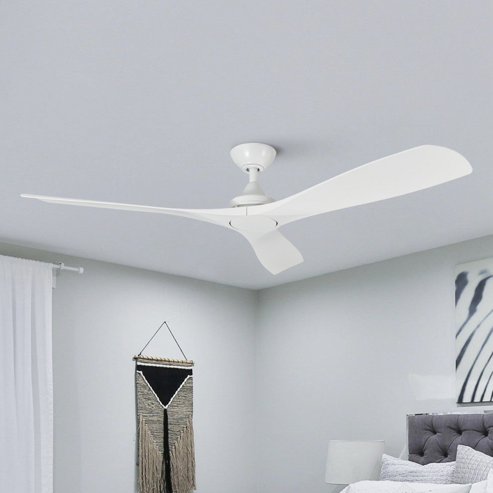 52 in. Modern Ceiling Fan with DC Reversible Motor and Remote