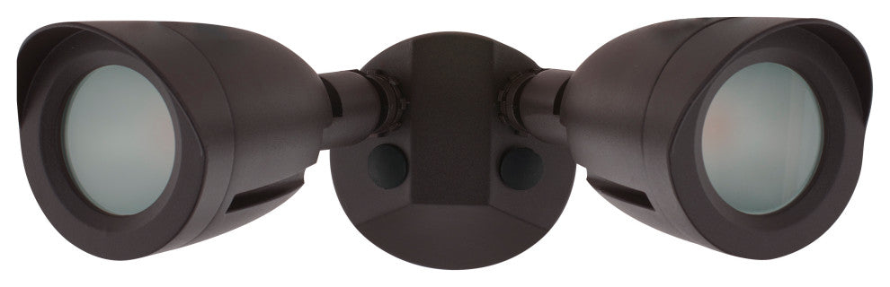 LED Security Light - Dual Head - Bronze Finish - 3000K