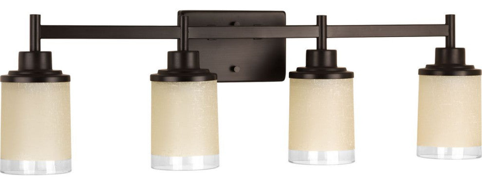 Progress Lighting 4-100W Medium Bath Bracket, Antique Bronze