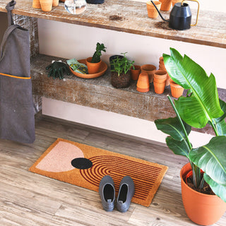 Abstract Print Coir Doormat