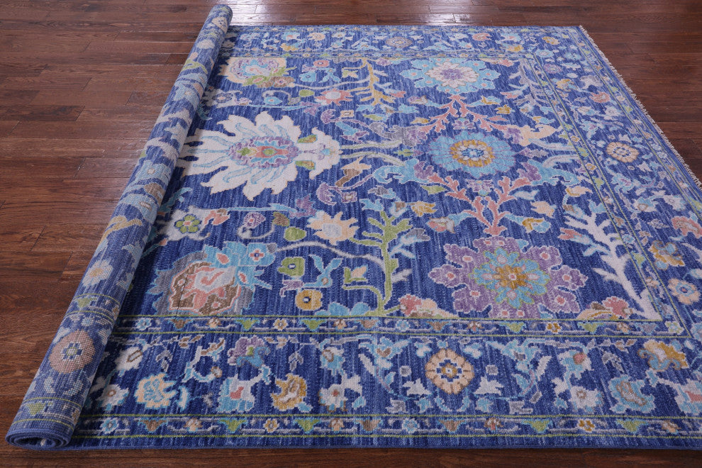 Turkish Oushak Hand Knotted Wool Rug 7' 10" X 10' 1" - Q15638