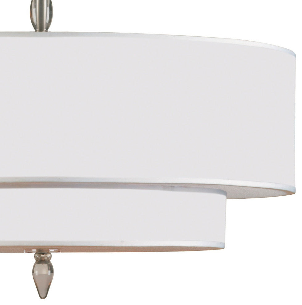 Crystorama Lighting Group 9507 Luxo 5 Light 26"W Drum Chandelier - Satin Nickel