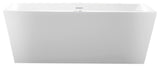 Freestanding Acrylic Bathtub, Pure White, L, 67"