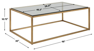 Uttermost Bravura Gold Coffee table