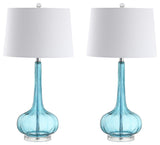 Bette 28.5" Glass Teardrop Table Lamp, Set of 2