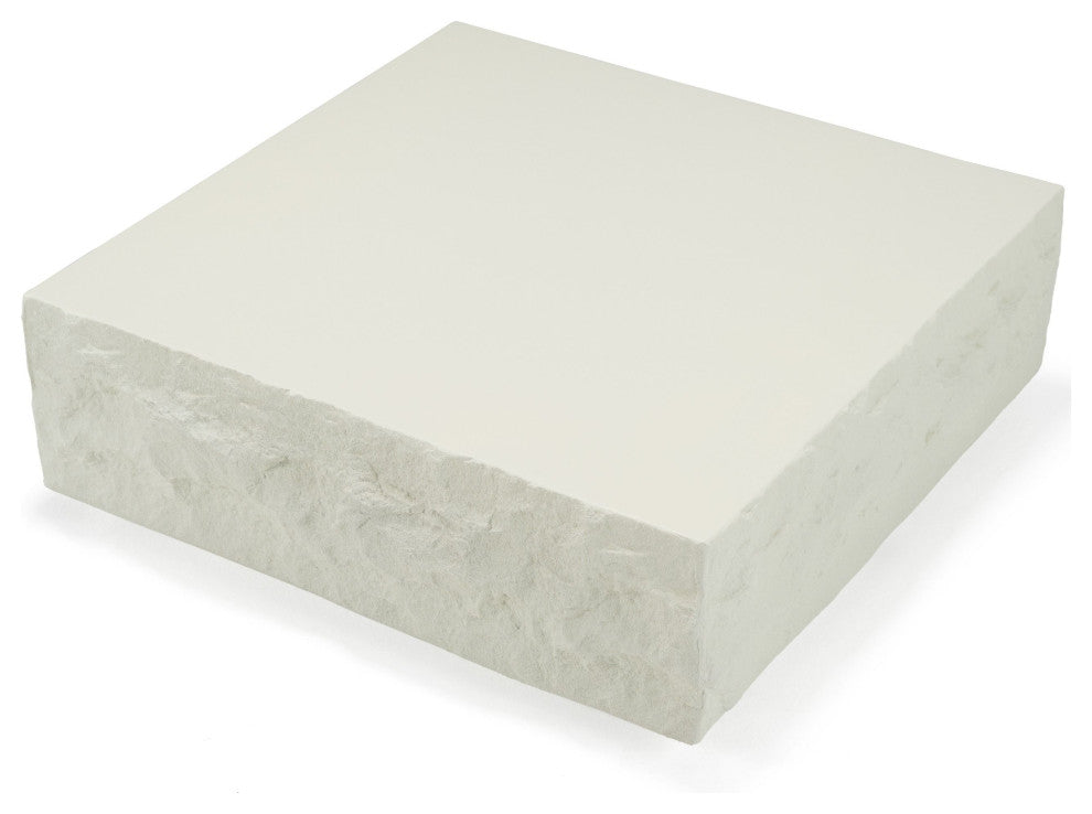Modrest Quarry Modern Off-White Square Coffee Table