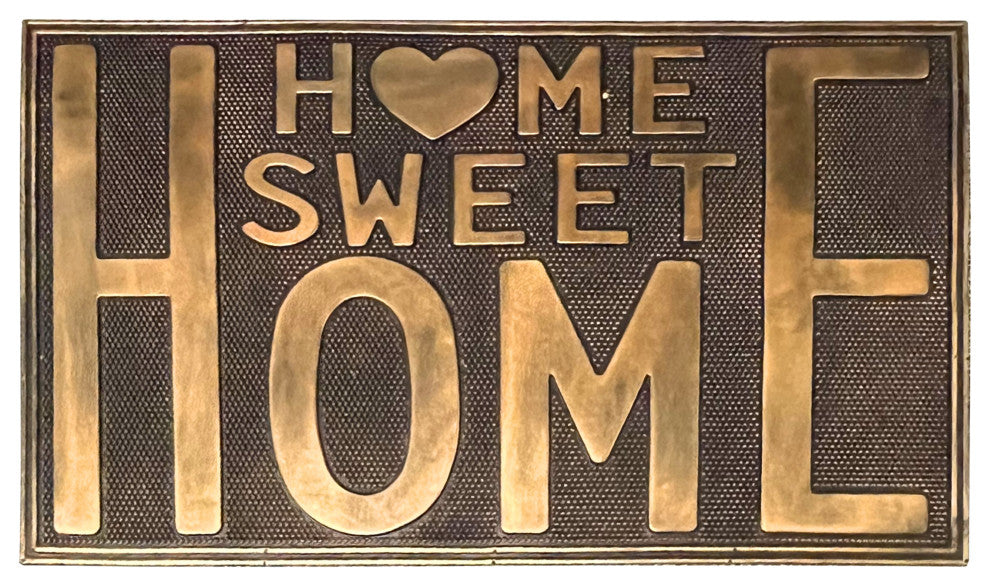 A1HC Rubber Pin Home Welcome Door Mats 18"X30", Home Sweet Home