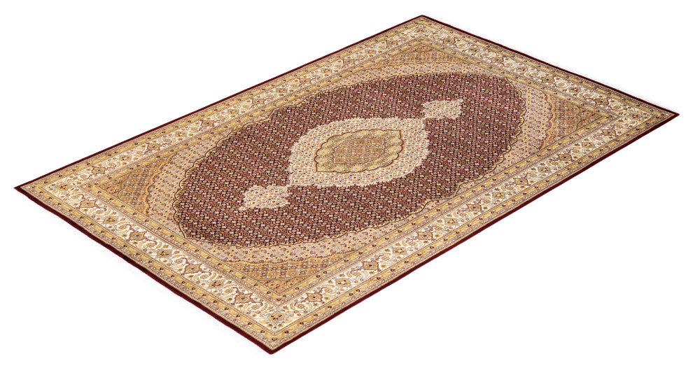 Mogul, One-of-a-Kind Hand-Knotted Area Rug Red, 6' 1 x 9' 5