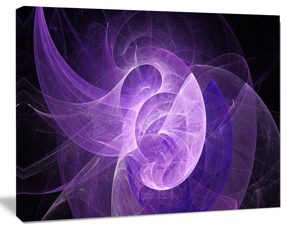 Purple Mystic Psychedelic Design, Oversized Abstract Canvas Art Print, 60x40