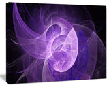 Purple Mystic Psychedelic Design, Oversized Abstract Canvas Art Print, 60x40