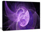 Purple Mystic Psychedelic Design, Oversized Abstract Canvas Art Print, 60x40