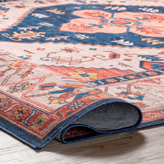 Nuloom Carolyn Machine Washable Tribal Motif Area Rug, Rust 9'x12'