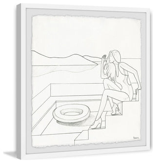 "Feel the View" Framed Painting Print, 32"x32"