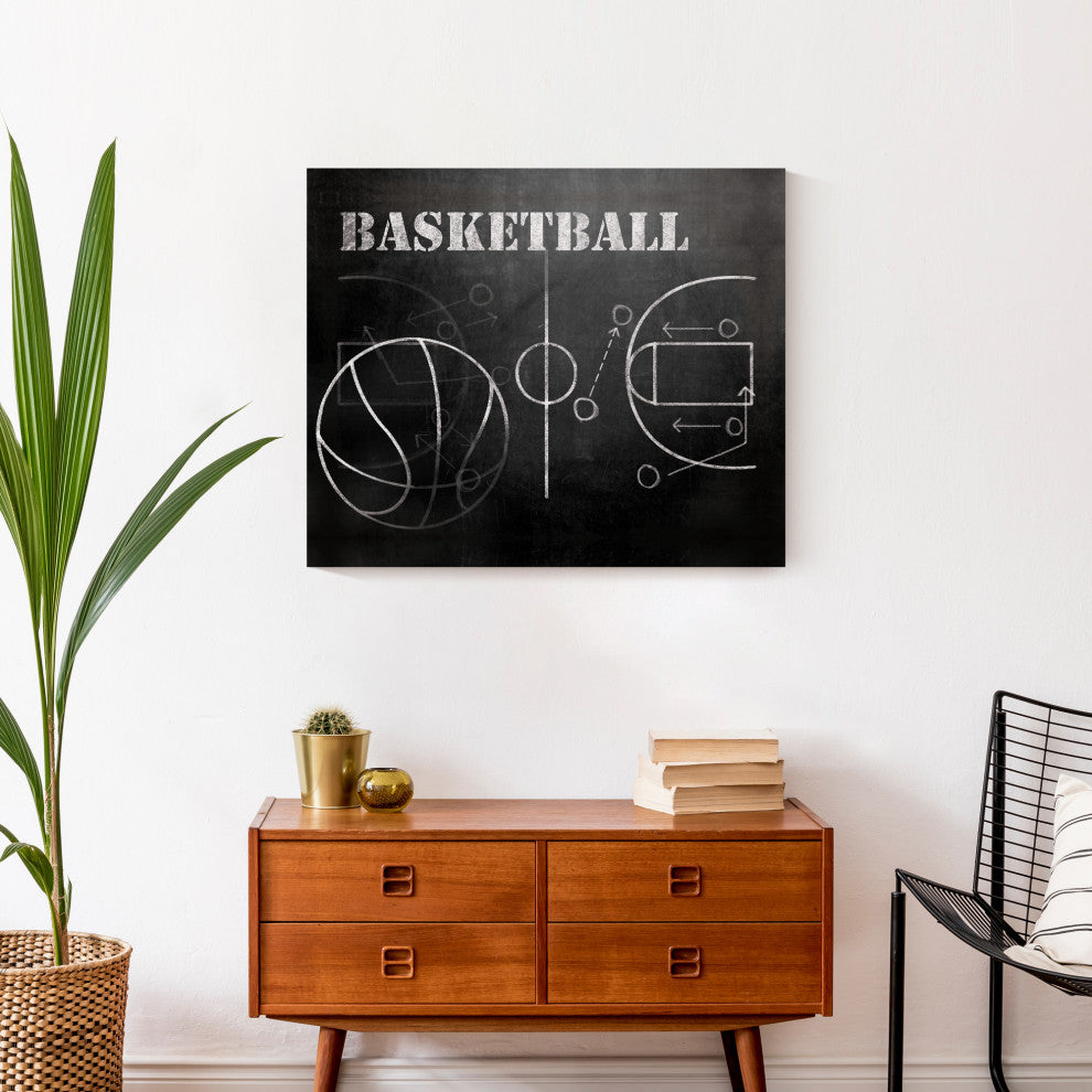 Basketball Plays 24x20 Canvas Wall Art