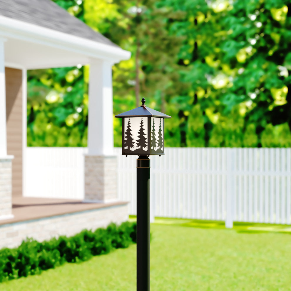 Yosemite 8" Tree Outdoor Post Light Burnished Bronze