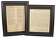 Framed and Matted Constitution and Declaration of Independence, Set of 2