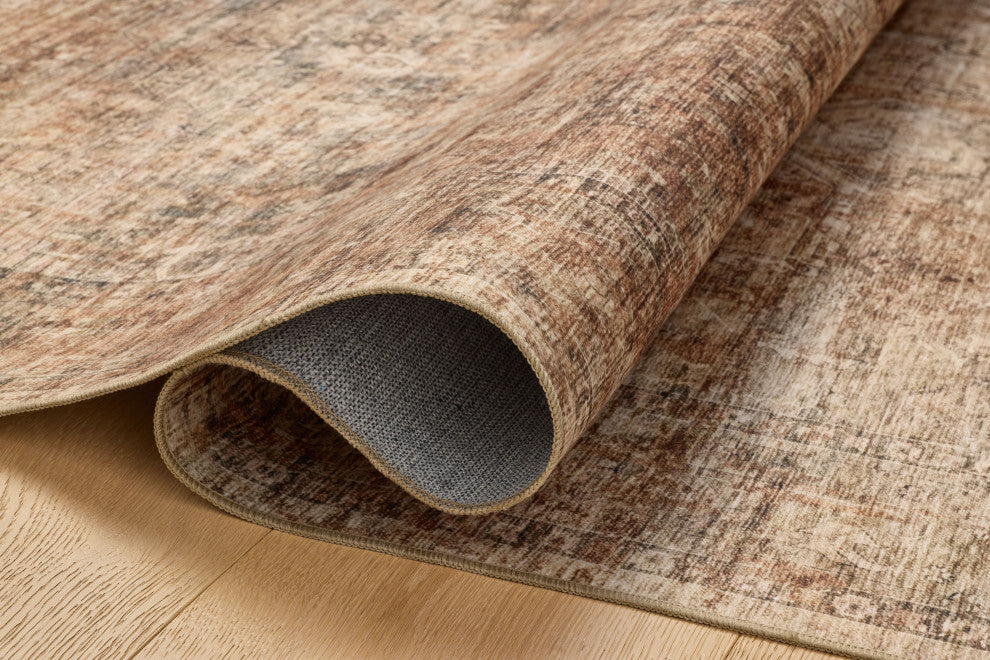 Loloi Washable Anniston Clay/Charcoal Rug, 6'x9'