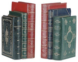 Bookends Antique Book Large Hand Painted