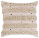 Surya Temara TMA-003 20"x20" Pillow Cover, Pale Pink/White/Cream/Tan
